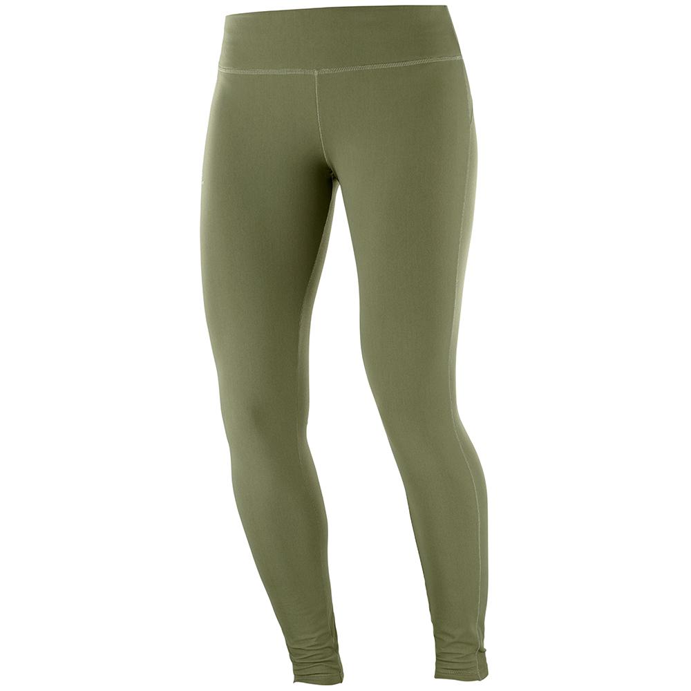 Leggins Salomon Mujer Verde Oliva - Salomon Argentina COMET WARM W,304169-AXI